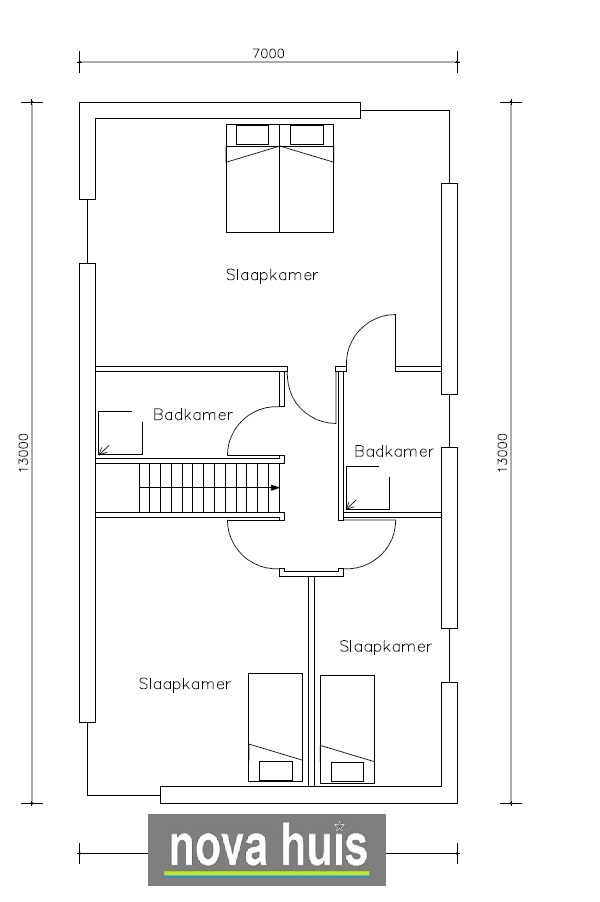 NOVA-HUIS luxe moderne kubistische villa ontwerpen met natuursteen en gestuukte gevels energieneutraal K103