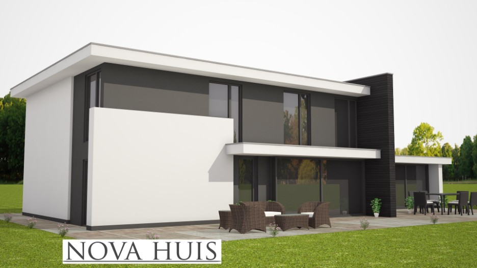 NOVA-HUIS moderne BAUHAUS geinspireerde woning energieneutraal type 267