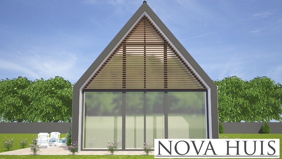 NOVA-HUIS moderne kap of schuurwoning type 121 staalframebouw Nederland 