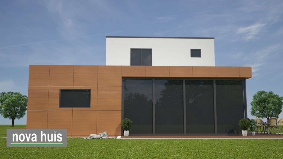 NOVA-HUIS moderne kubistische levensloopbestendige woning met gastenverdieping K74 