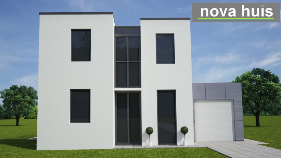 NOVA-HUIS moderne kubistische levensloopbestendige woning met gastenverdieping K74 