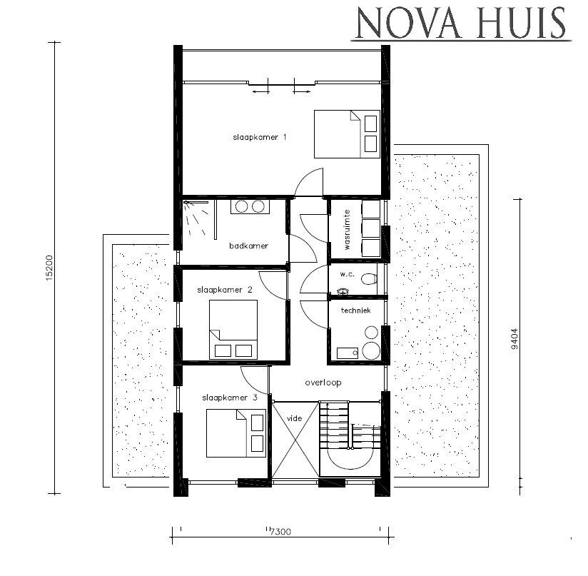 NOVA-HUIS moderne kubistische villa met ATLANTA MBS PREFAB staalframe systeem