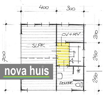 NOVA-HUIS moderne kubistische woning gelijkvloers bungalow met gastenverdieping energieneutraal duurzaam en beter bouwen K125