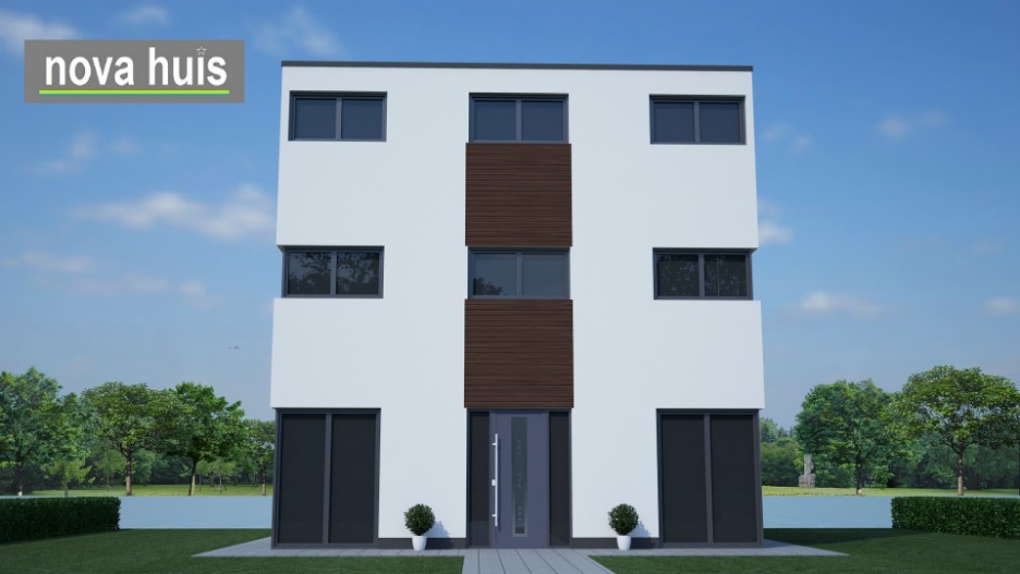 NOVA-HUIS moderne kubistische woning in kubusvorm ontwerpen en energiearm bouwen K 70 V1