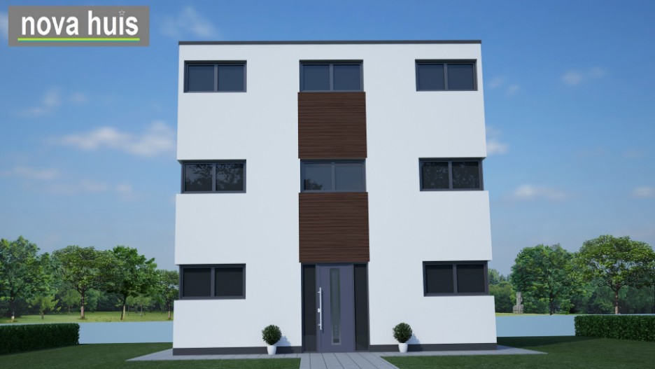 NOVA-HUIS moderne kubistische woning in kubusvorm ontwerpen en energiearm bouwen K 70 V2 