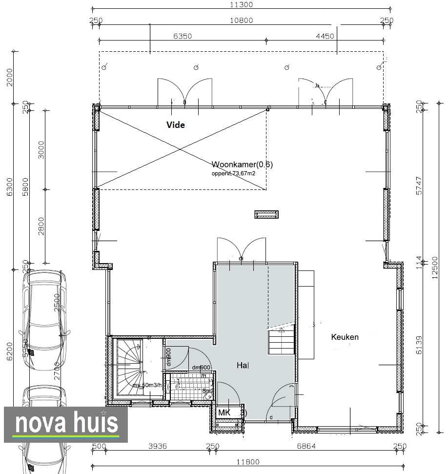 NOVA-HUIS moderne kubistische woningen en villa's onder Architectuur Ontwerp K58