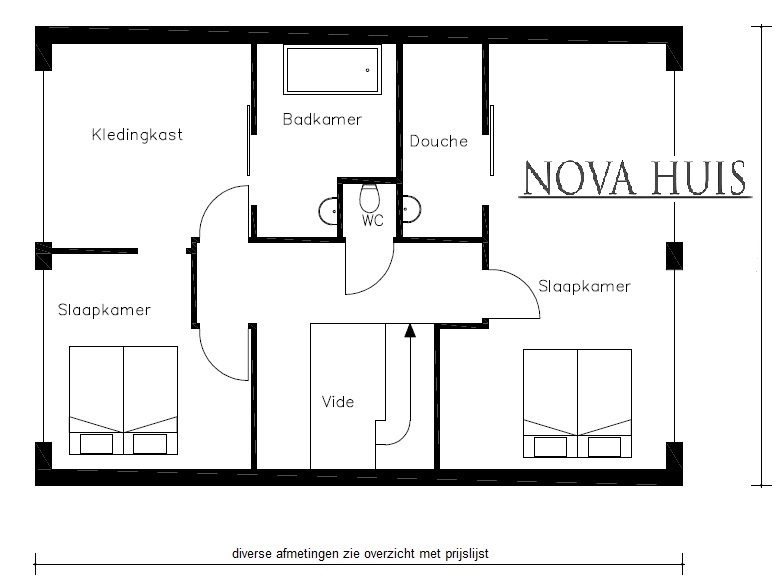 Schuurwoningen van NOVA-HUIS.nl in alle gewenste afmetingen en volumes 18v1