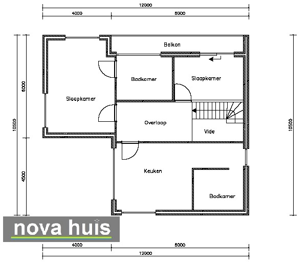 NOVA-HUIS moderne villa in kubistische bouwstijl veel ramen licht overdekte terrassen ontwerp K20