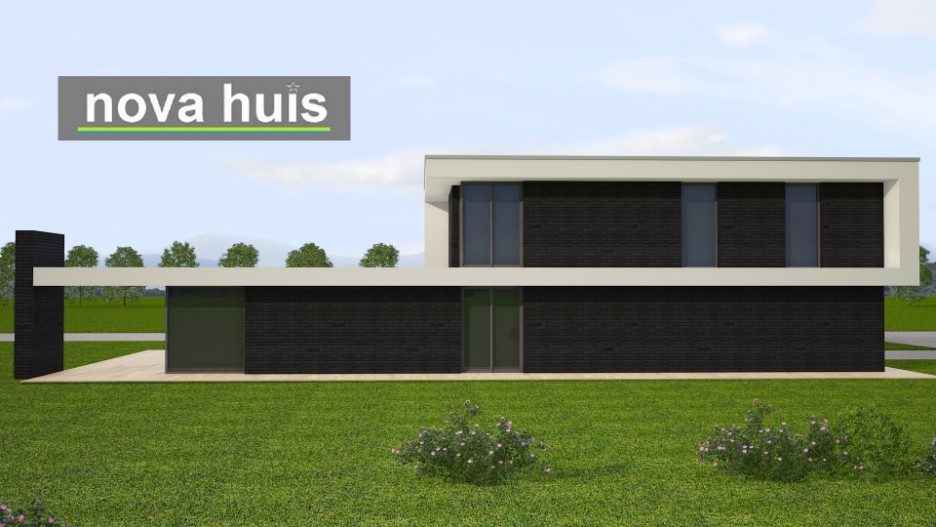 NOVA HUIS moderne woning in kubistische stijl ontwerpen en bouwen in energieneutrale uitvoering K142  