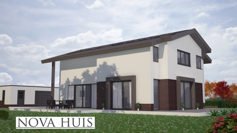 NOVA-HUIS moderne woning met kap energieneutraal onderhoudsarm 44 Staalframebouw