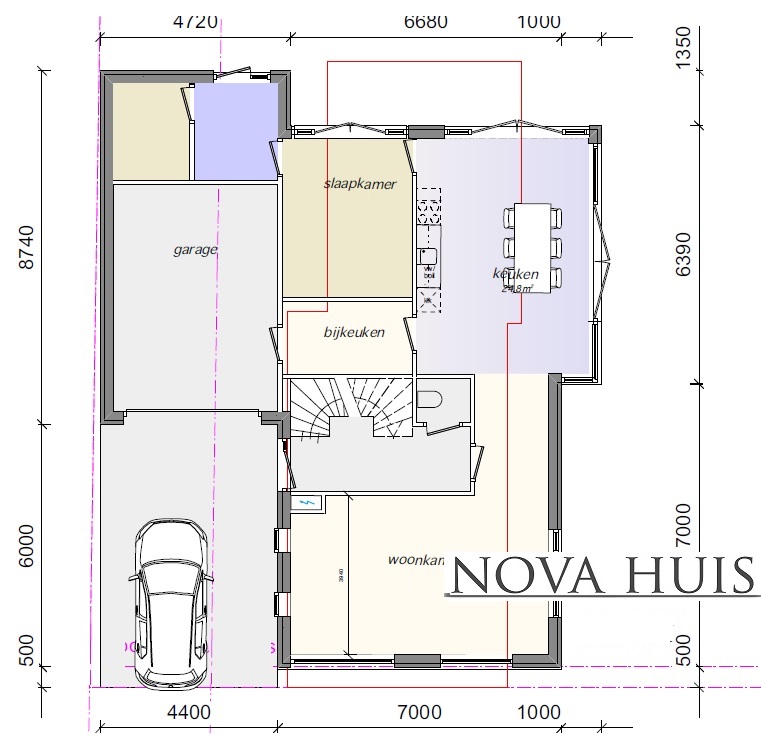 NOVA-HUIS moderne woning met kap grote vrije ruimtes onderhoudsarm 49 Staalframebouw 