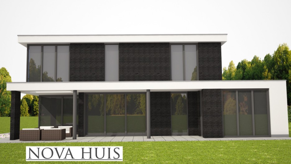 NOVA-HUIS mooie strakke moderne woning met overdekt terras M308 v1 NOVA-HUIS mooie strakke moderne woning met overdekt terras M308 v1