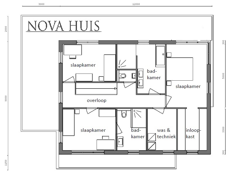 NOVA-HUIS mooie strakke moderne  woning met overdekt terras M308 v1