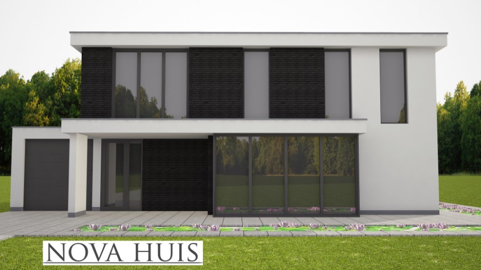 NOVA-HUIS mooie strakke moderne woning met overdekt terras M308 v1 NOVA-HUIS mooie strakke moderne woning met overdekt terras M308 v1