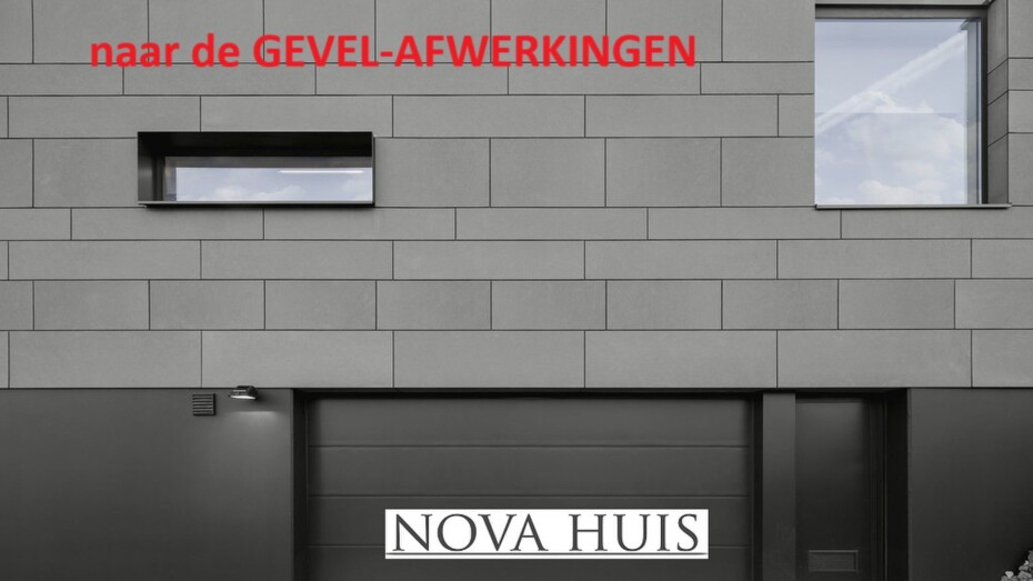 Mooie moderne woningen met moderne gevelbekleding en gevelafwerking