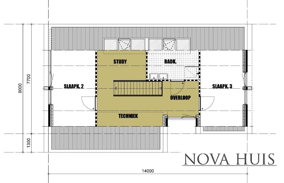 NOVA-HUIS type 123 Moderne kapwoning staalframebouw ATLANTA MBS 