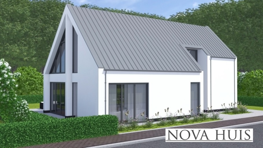 NOVA-HUIS type 123 Moderne kapwoning staalframebouw Nederland