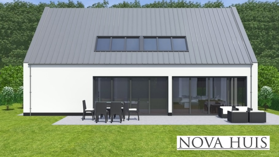 NOVA-HUIS type 123 Moderne kapwoning staalframebouw Nederland