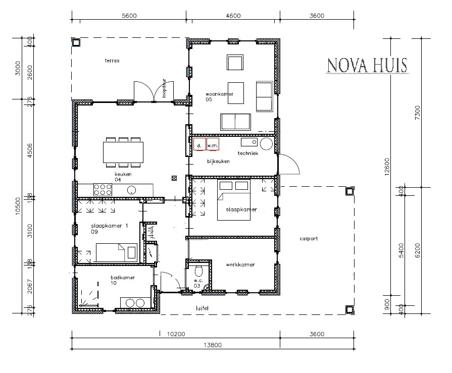 NOVA-HUIS type A166 levensloopbestendige woning van  ATLANTA MBS