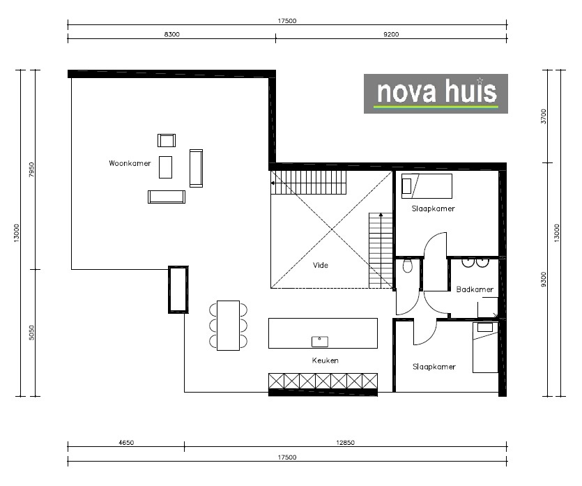 NOVA-HUIS.NL moderne Architectuurontwerpen in kubistische bouwstijl villa en woningbouw K141