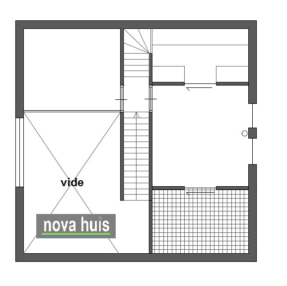 NOVA-HUIS.NL ontwerp en indelingen plattegronden moderne kubistische kubus-woningen K64