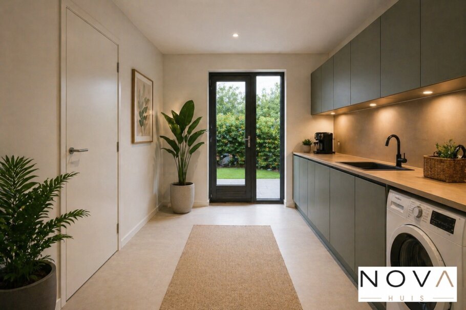 NOVA-HUIS.nl  type 136 Bekijk de interieurfoto's van deze stijlvolle gelijkvloerse bungalow met slaapkamer en badkamer op de begane grond