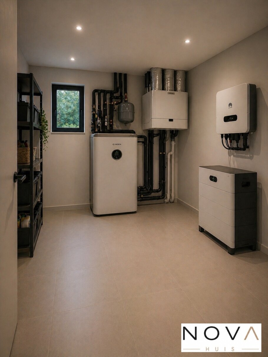 NOVA-HUIS.nl  type 136 Bekijk de interieurfoto's van deze stijlvolle gelijkvloerse bungalow met slaapkamer en badkamer op de begane grond
