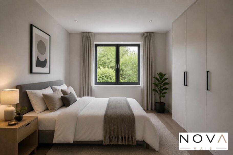 NOVA-HUIS.nl  type 136 Bekijk de interieurfoto's van deze stijlvolle gelijkvloerse bungalow met slaapkamer en badkamer op de begane grond