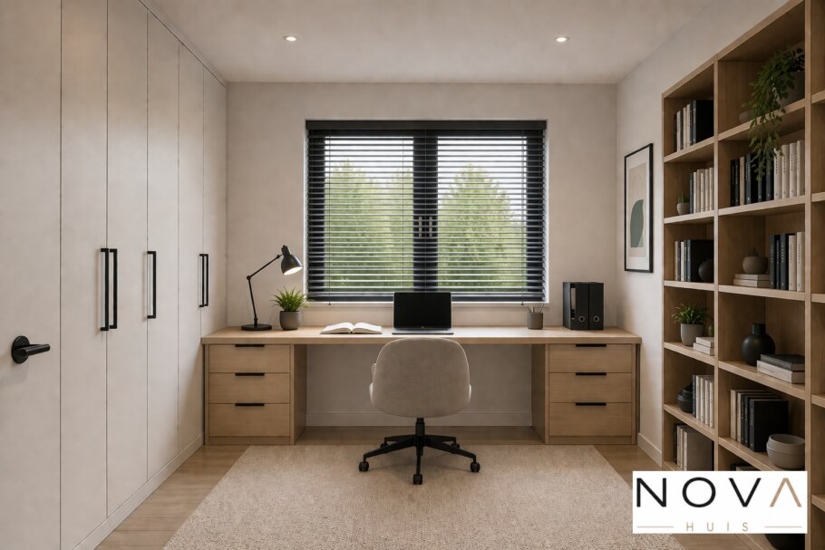 NOVA-HUIS.nl  type 136 Bekijk de interieurfoto's van deze stijlvolle gelijkvloerse bungalow met slaapkamer en badkamer op de begane grond