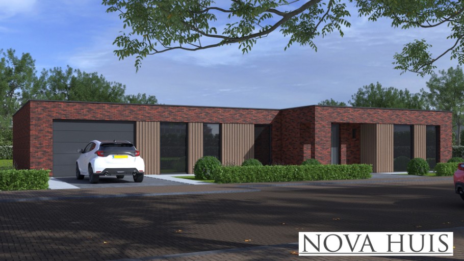 NOVAHUIS A 172 energieneutrale bungalow rolstoelvriendelijk met staalframe beter bouwsysteem