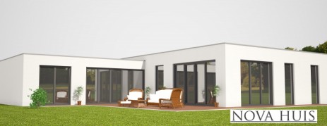 NOVAHUIS A120 levenloopbestendige bungalow beneden slapen plattegrond indeling energieneutraal  NOVAHUIS A120 levenloopbestendige bungalow beneden slapen plattegrond indeling energieneutraal
