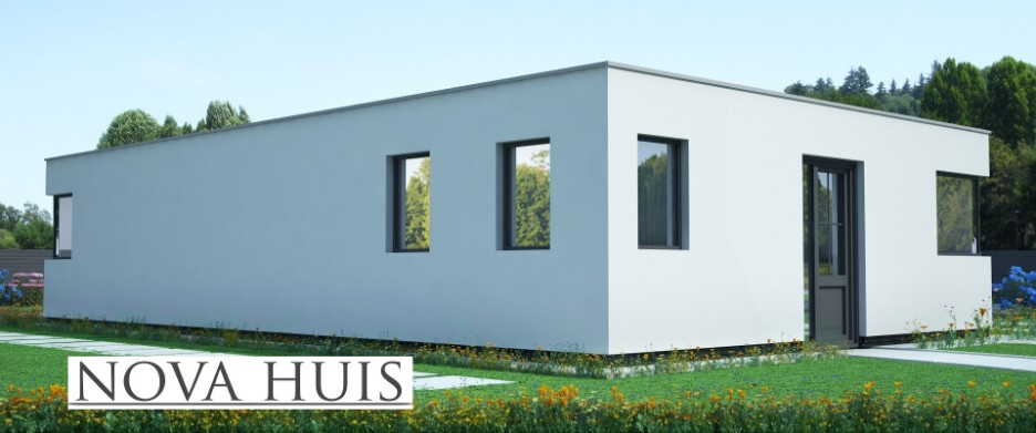 NOVAHUIS A123 levensloopbestendige bungalow energieneutraal staalframebouw 