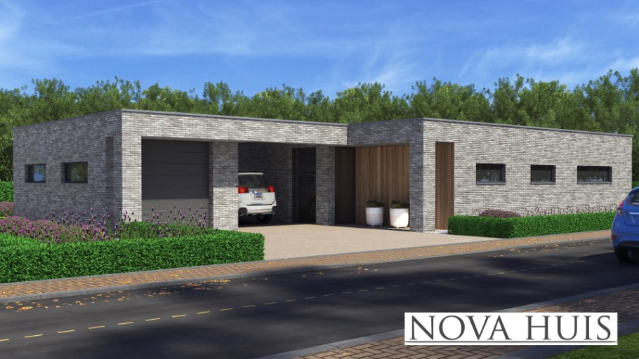 NOVAHUIS A160 bungalow bouwen plattegrond Staalframebouw Nederland