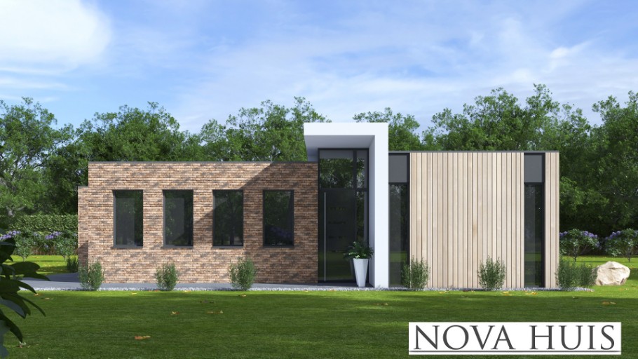 NOVAHUIS A164 levensloopbestendige woningen 1 of 2 lagen bouw staalframebouw Nederland