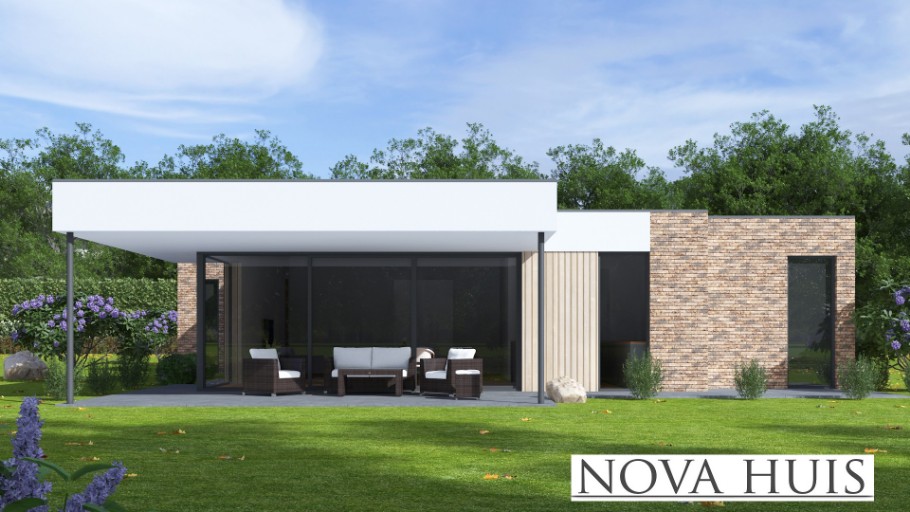 NOVAHUIS A164 levensloopbestendige woningen 1 of 2 lagen bouw staalframebouw Nederland