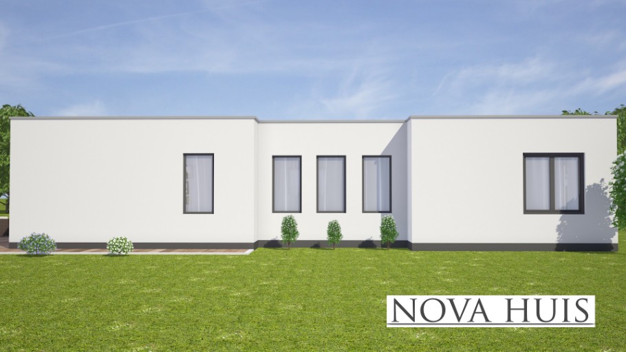 NOVAHUIS A62 goedkope levensloopbestendige bungalow woning Staalframebouw 