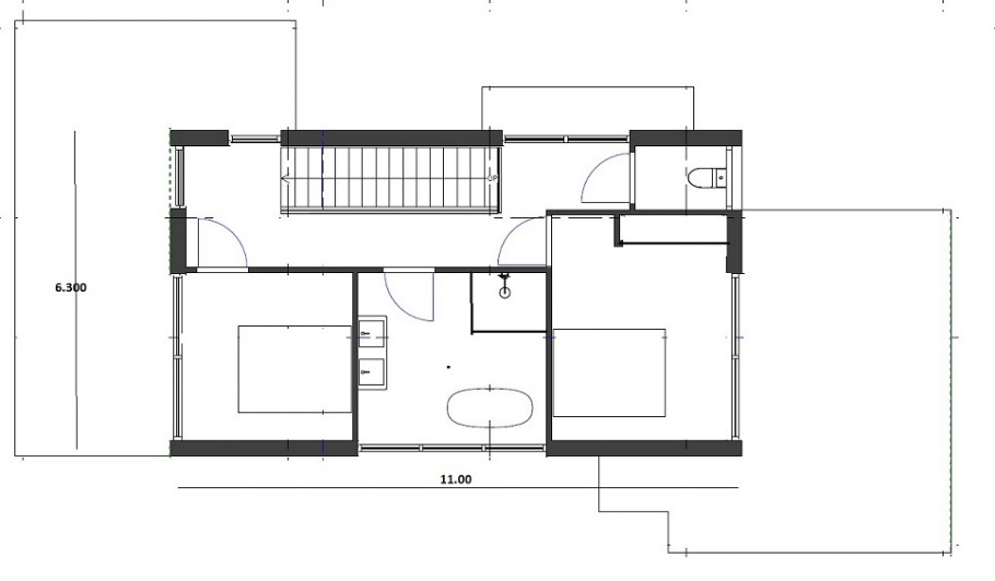 NOVAHUIS ATLANTA MBS type 397 moderne kubistische woning  Staalframebouw