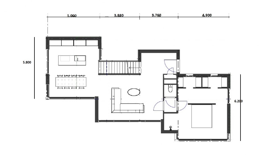 NOVAHUIS ATLANTA MBS type 397 moderne kubistische woning  Staalframebouw