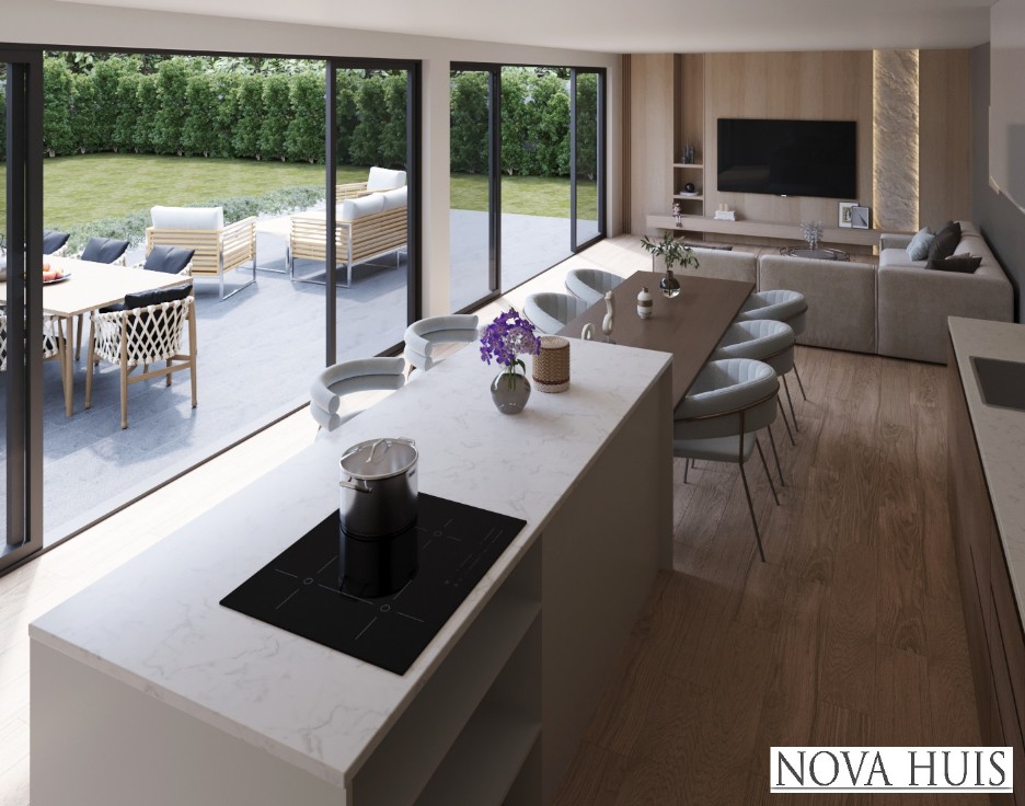 NOVA-HUIS C101 L vorm bungalow levensloopbestendig  Staalframebouw