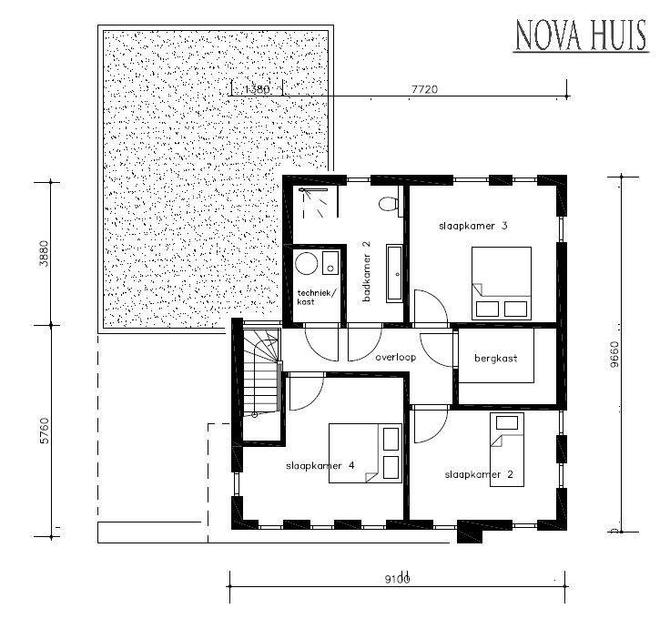 NOVAHUIS Design and Build ontwerp K387 Assen door ATLANTA MBS Staalframebouw 