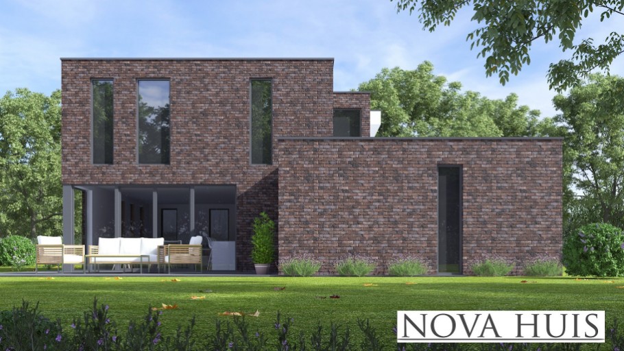 NOVAHUIS K 387 Design and Build kubistische villa  ontwerp Staalframebouw Nederland
