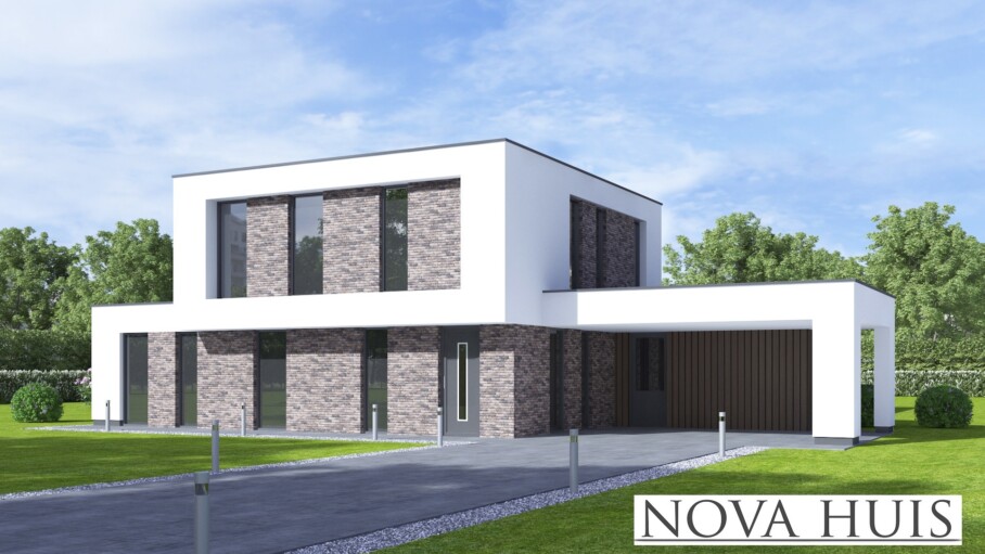 NOVAHUIS K 394 moderne bouwontwerpen bouwen met staalframebouw Nederland