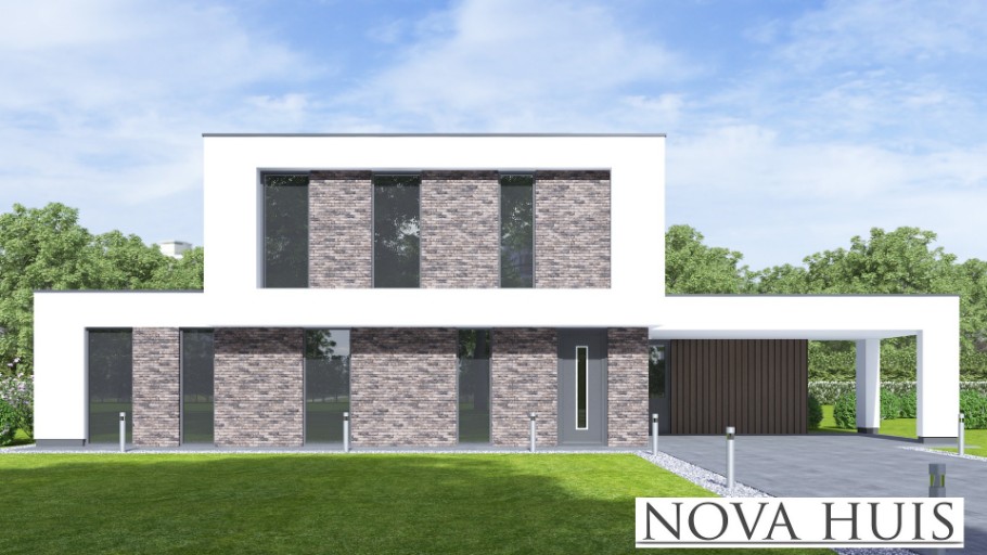 NOVAHUIS K 394 moderne bouwontwerpen bouwen met staalframebouw Nederland