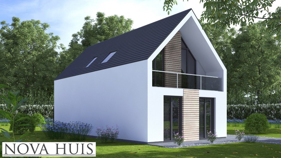 NOVAHUIS K122 Schuurwoning prefab staalframebouw ATLANTA MBS staalframebouw