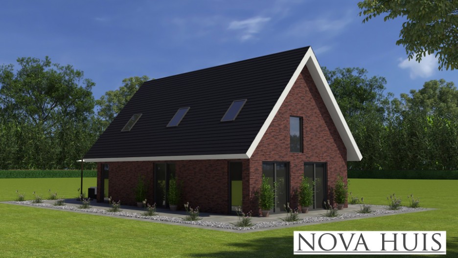 NOVAHUIS K128 Klassieke woning met kap passief nulopdemeter BENG of energieneutraal