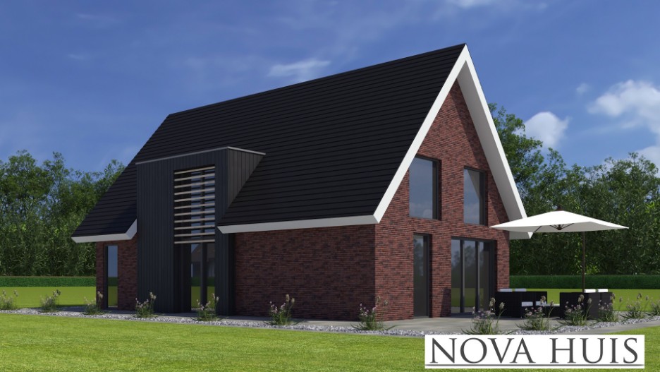 NOVAHUIS K128 Klassieke woning met kap passief nulopdemeter BENG of energieneutraal