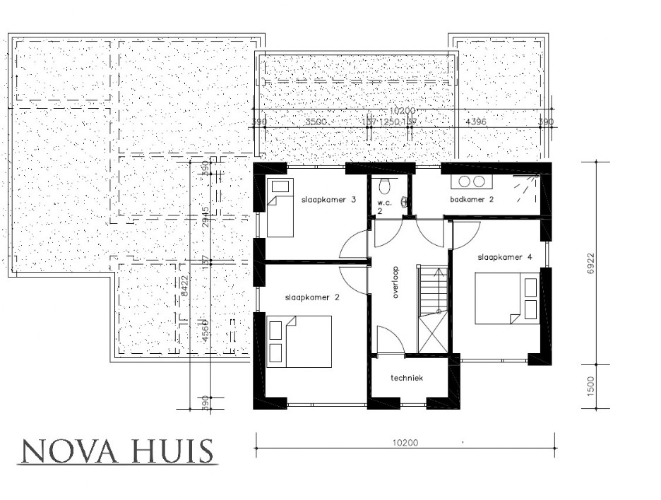 NOVAHUIS K377 moderne strakke kubistische levenloopbestendige woning met verdieping en veel glas