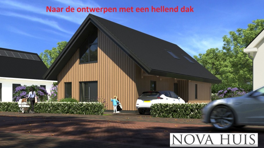 NOVAHUIS Kap148 naar de ontwerpen met een hellend dak of kap