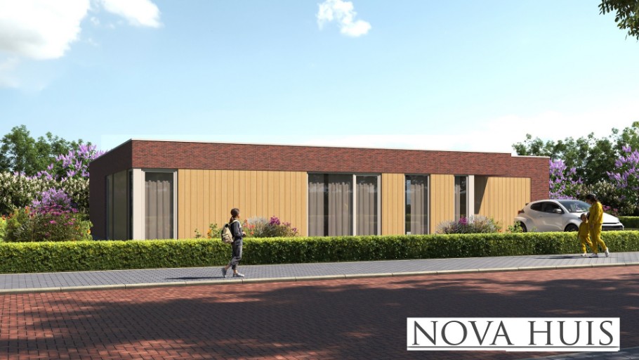 NOVAHUIS Nieuwbouw woningen type  Bungalow met plat dak 191 levensloopbestendig