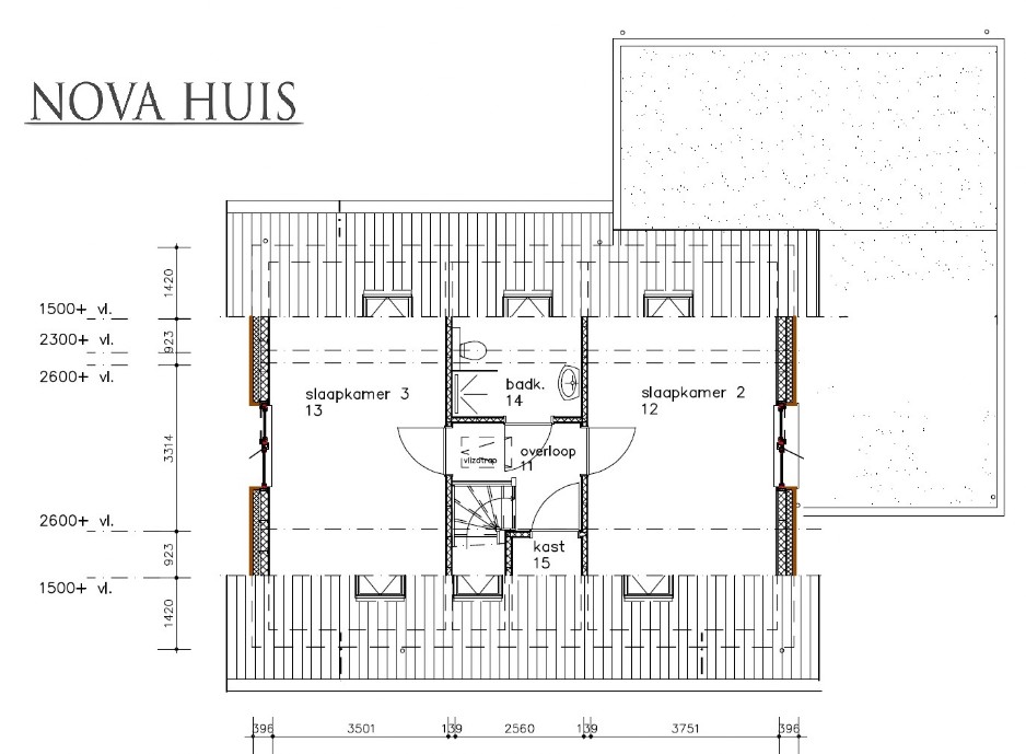 NOVAHUIS kapwoningen K142 ATLANTA MBS staalframebouw systeem